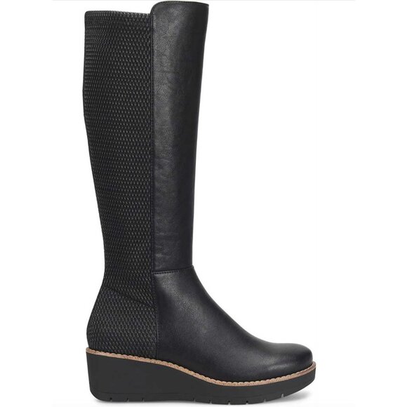 NEW IN BOX Eurosoft Women's‎ Falicia Black Wedge Boots Size 8.5 M Fall Winter - Picture 1 of 10